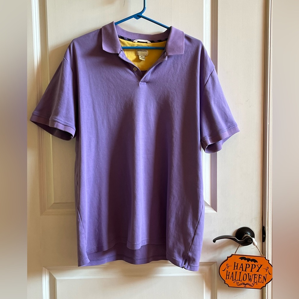 Bass Men’s Polo, purple, Size XL